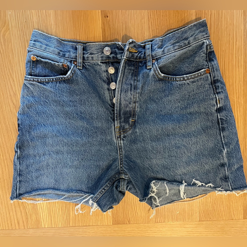 Top shop jean shorts